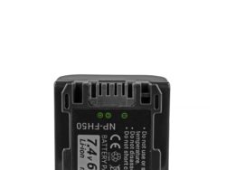 Batería ® NP-FH50 para Sony DCR-HC45, DCR-SR300E, DCR-SR70, DCR-SX50E 7.4V 650mAh - Imagen 4