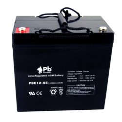 Batería AGM ciclo profundo 12V 55Ah PBC12-55