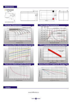 Batería GEL ciclo profundo 12V 12Ah PBCG12-12 - Imagen 3