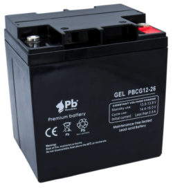 Batería GEL ciclo profundo 12V 26Ah PBCG12-26